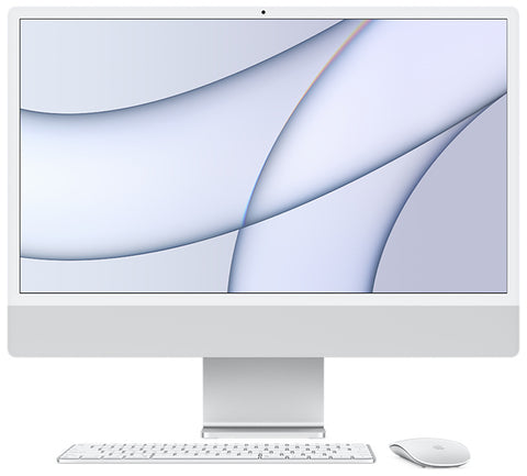 24-inch iMac with Retina 4.5K display: Apple M3 chip with 8‑core CPU and 10‑core GPU, 256GB SSD - Silver