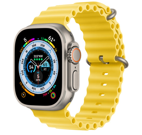 Apple Watch Ultra (49mm, Titanium, Yellow Ocean Band)