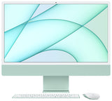 iMac 24" Apple M1 chip with 8-core CPU with 4 performance cores and 4 efficiency cores/ 7-core GPU/ 16-core Neural Engine/ 8GB unified memory/ 256GB SSD storage/ Two Thunderbolt / USB 4 ports/Green