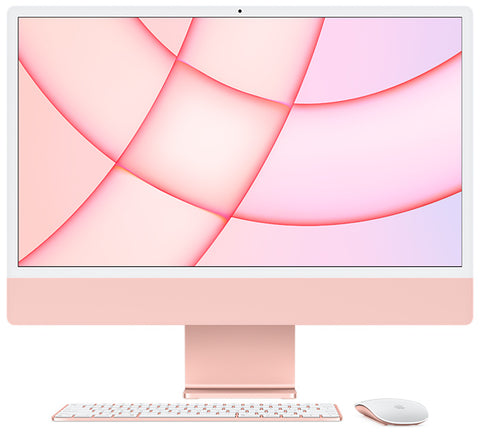 24-inch iMac with Retina 4.5K display: Apple M3 chip with 8‑core CPU and 10‑core GPU, 512GB SSD - Pink